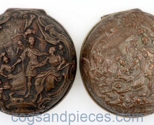 18thc.  repousse case castings