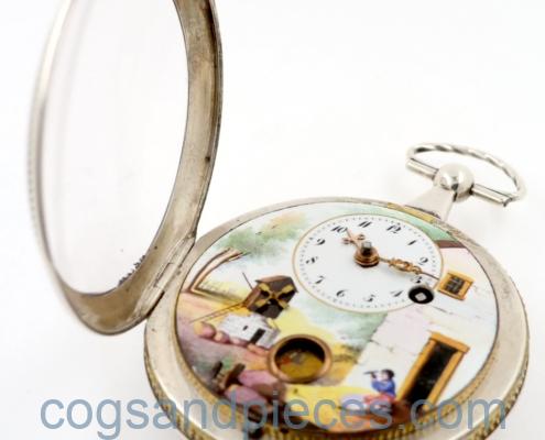 Automaton verge pocket watch