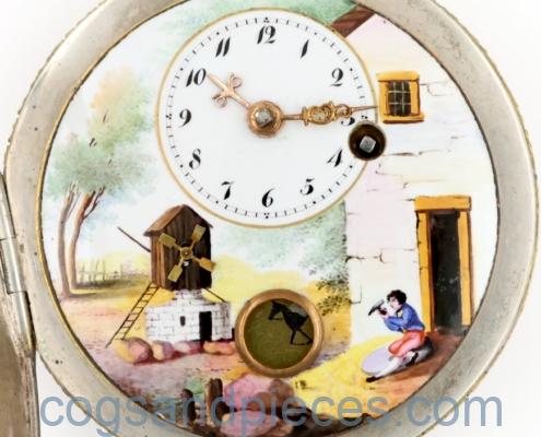 Automaton verge pocket watch
