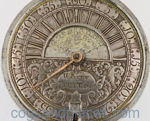 Retrograde wandering hour Dial Pocket Watch