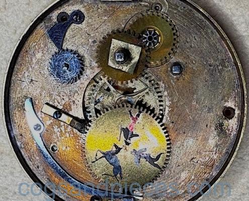 Underdial Automaton verge pocket watch