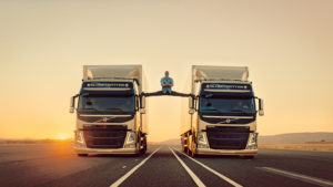 The Volvo Epic Split campaign featuring Van Damme.