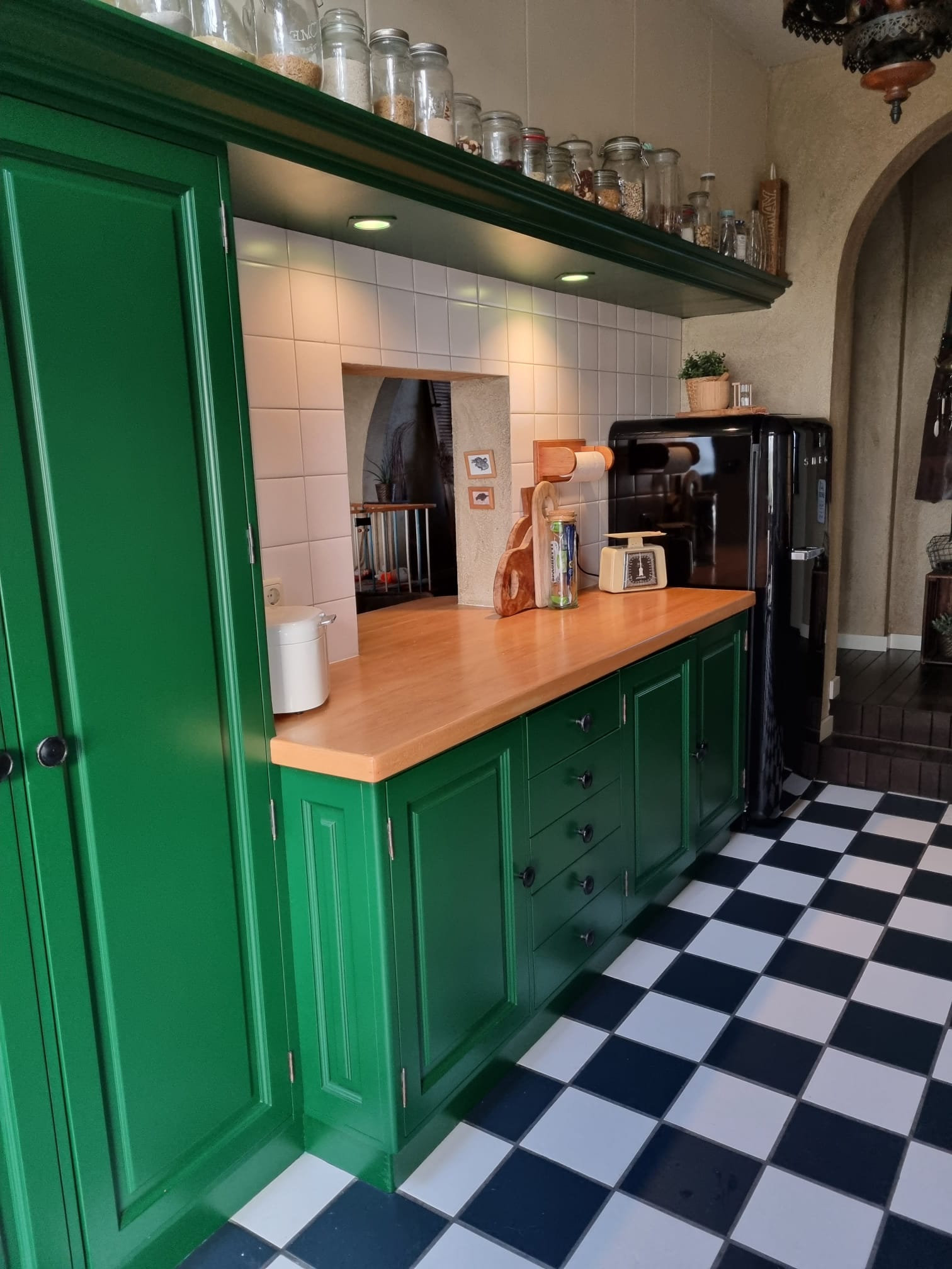 groene retro keuken