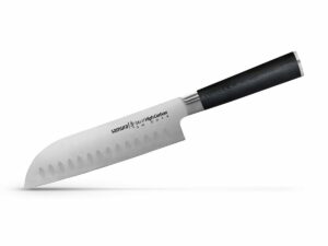 Samura serie MO-V Santoku c/alveoli, cm 18