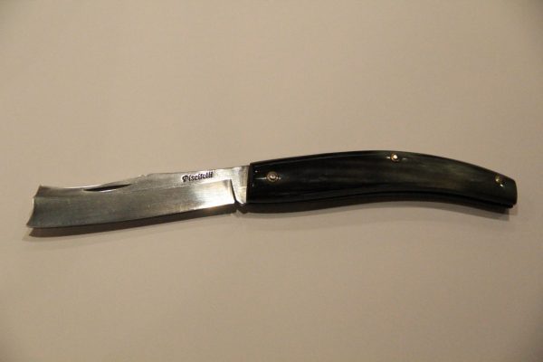 Coltello Piscitelli RASOLINO SICILIANO mcm 20 - Manico Corno