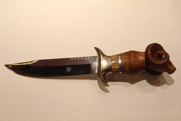 Coltello Artigianale Testa Di Muflone - Design by Robert Dill