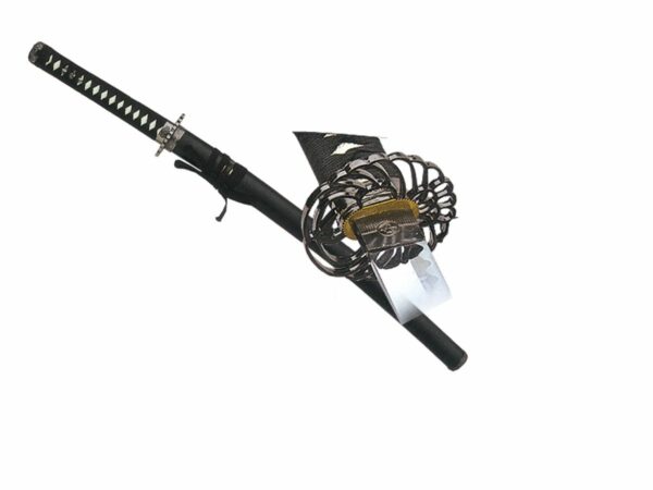 Replica WAKIZASHI manico semplice nero - immagine 3