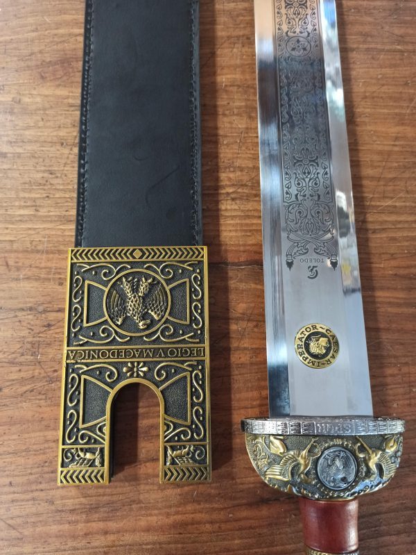 Gladius REPLICA SPADA GIULIO CESARE bronzata con fodero