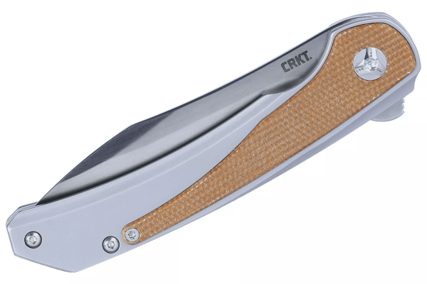 CRKT Padawan 6070 Brown Micarta coltello da tasca, design di Pedro Buzetti - immagine 2