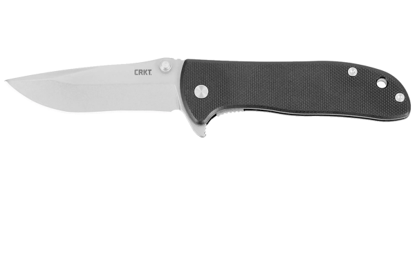 CRKT Drifter Stonewash D2 6450D2 Black G10 coltello da tasca