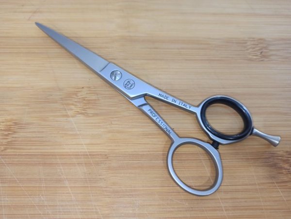 Camel - Forbici Barbiere Professional Inox Satinato con Codolo cm 16