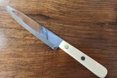 Coltello Cucina, Lama INOX, Manico Celluloide Bianca