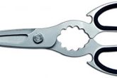 Sanelli Ambrogio - Forbice da Cucina, Interno del Manico Ergonomico Soft-Touch, Acciaio Inossidabile