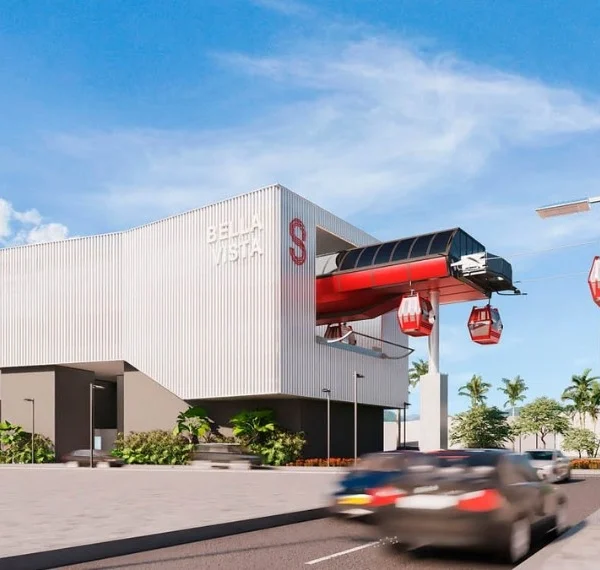 Inauguracion de la linea 1 del Teleferico de Santiago