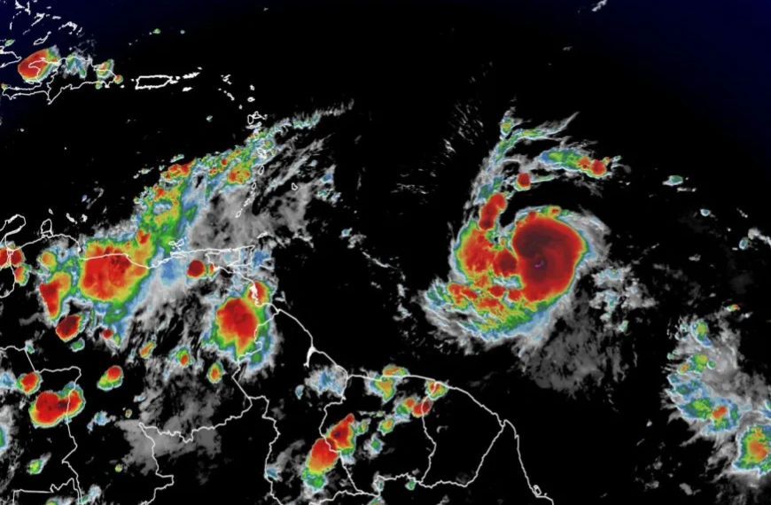 Trayectoria del huracan Beryl