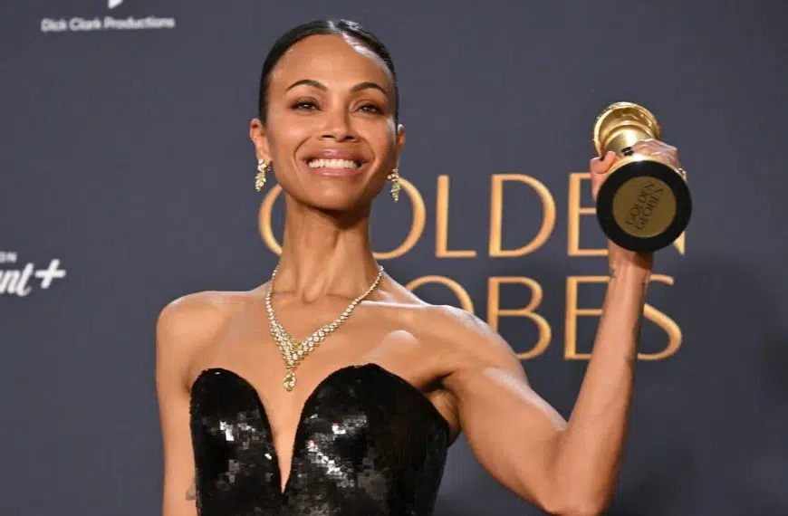 Zoe Saldaña gana el Globo de Oro a mejor actriz de reparto
