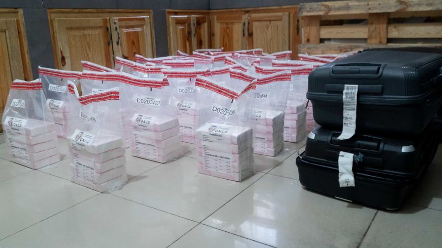 Decomisan 150 paquetes de cocaína en maletas procedentes de Colombia en aeropuerto de RD