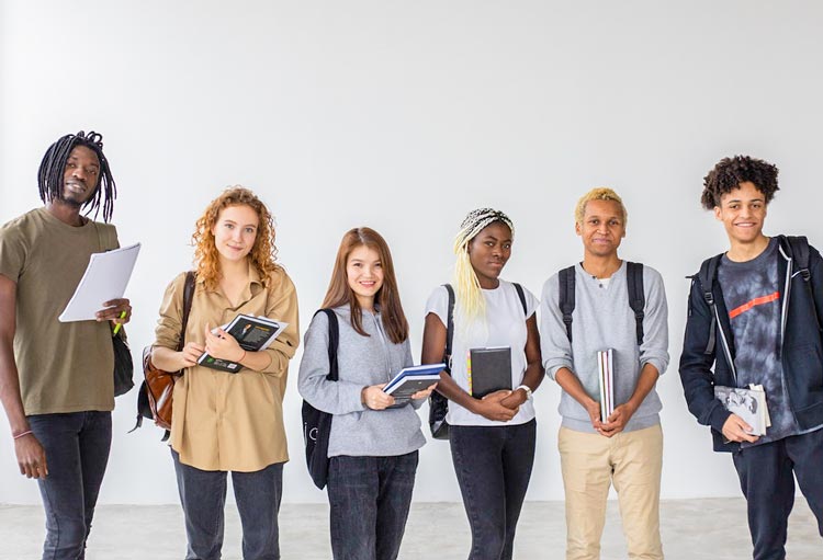 Group of people of diverse nationalities