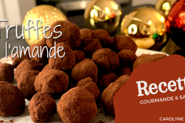 Truffes noël fêtes pâte d'amande santé sans sucre