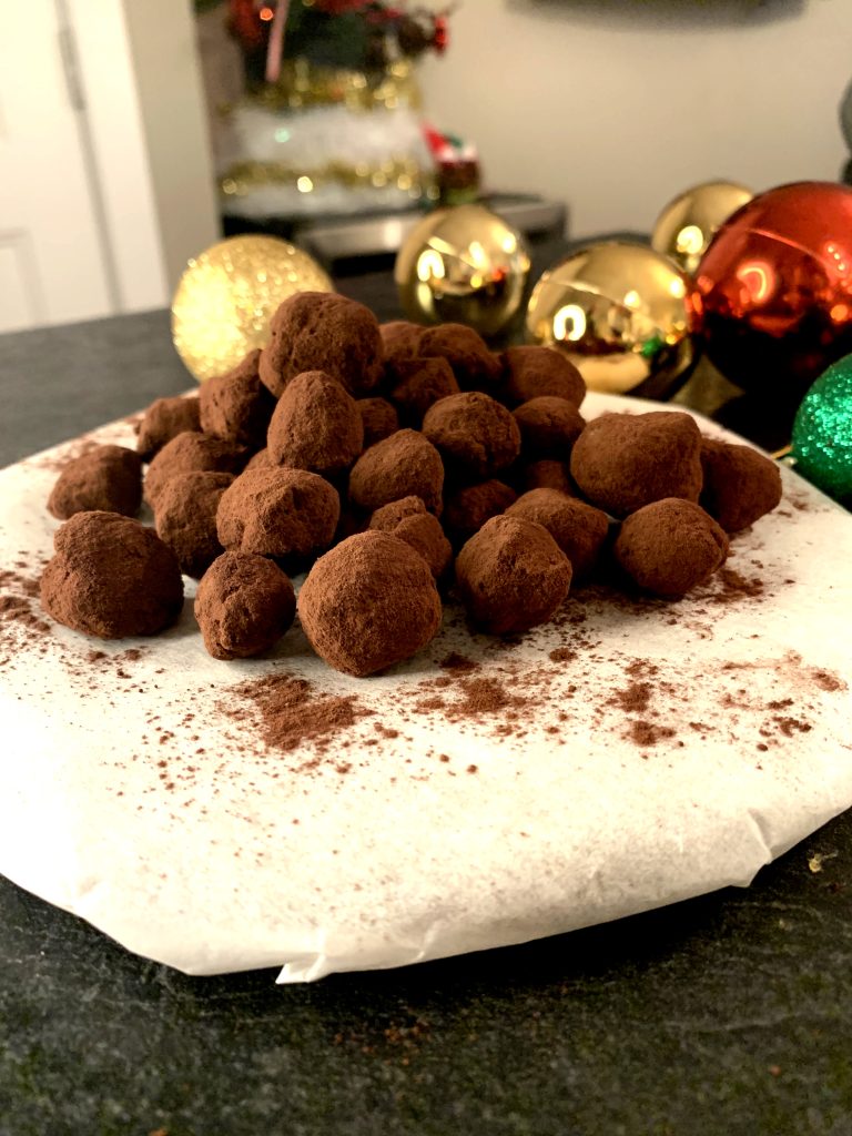 Truffes noël fêtes pâte d'amande santé sans sucre