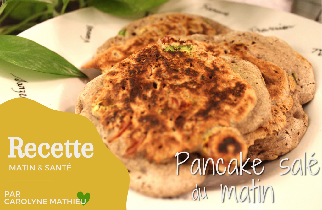 pancake salé sans gluten petit déjeuner salé paléo santé Carolyne Mathieu