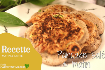 pancake salé sans gluten petit déjeuner salé paléo santé Carolyne Mathieu
