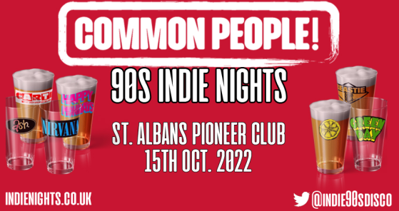 Common People 90s Indie Night at the Pioneer club St Albans