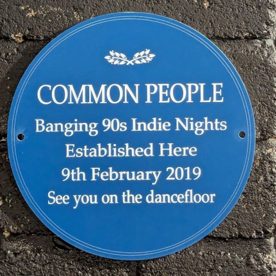 Common People Plaque - established 2019