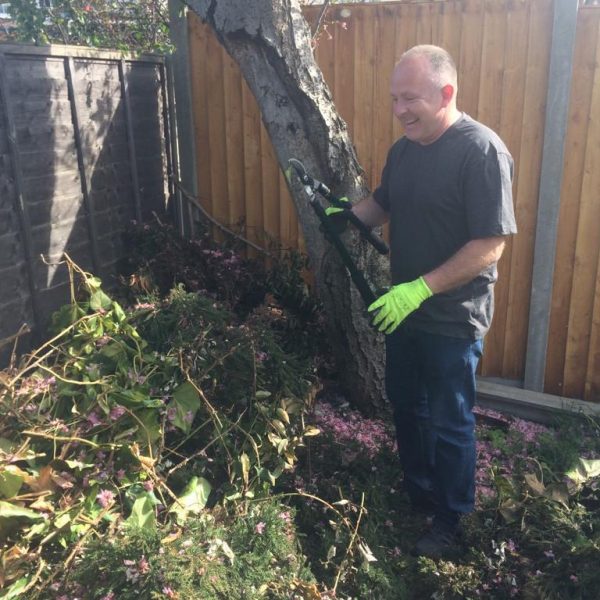 service user engaging in meaninful activity