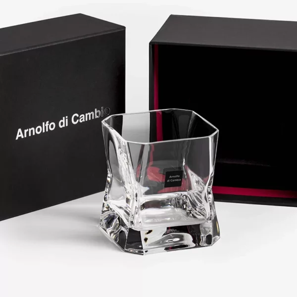 Cibi bicchiere Double Old Fashioned in Luxury Set box – Bladerunner glass - 37 cl - h.93 Ø 82