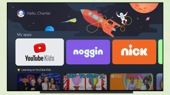 Google TV kids barn