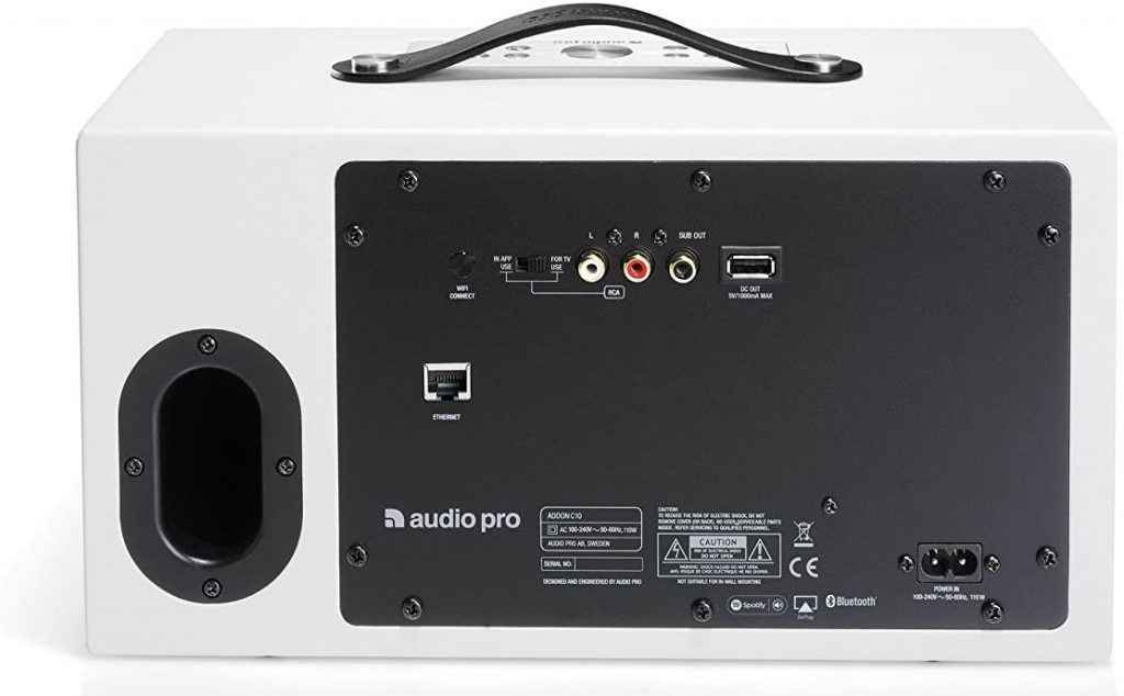 Audio Pro Addon C10 baksida recension 
