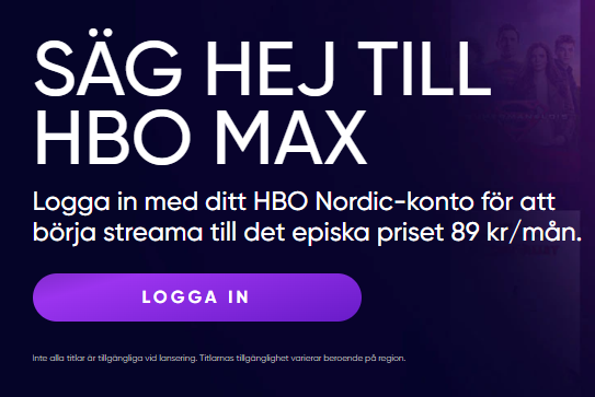 hbo nordic till max sverige 