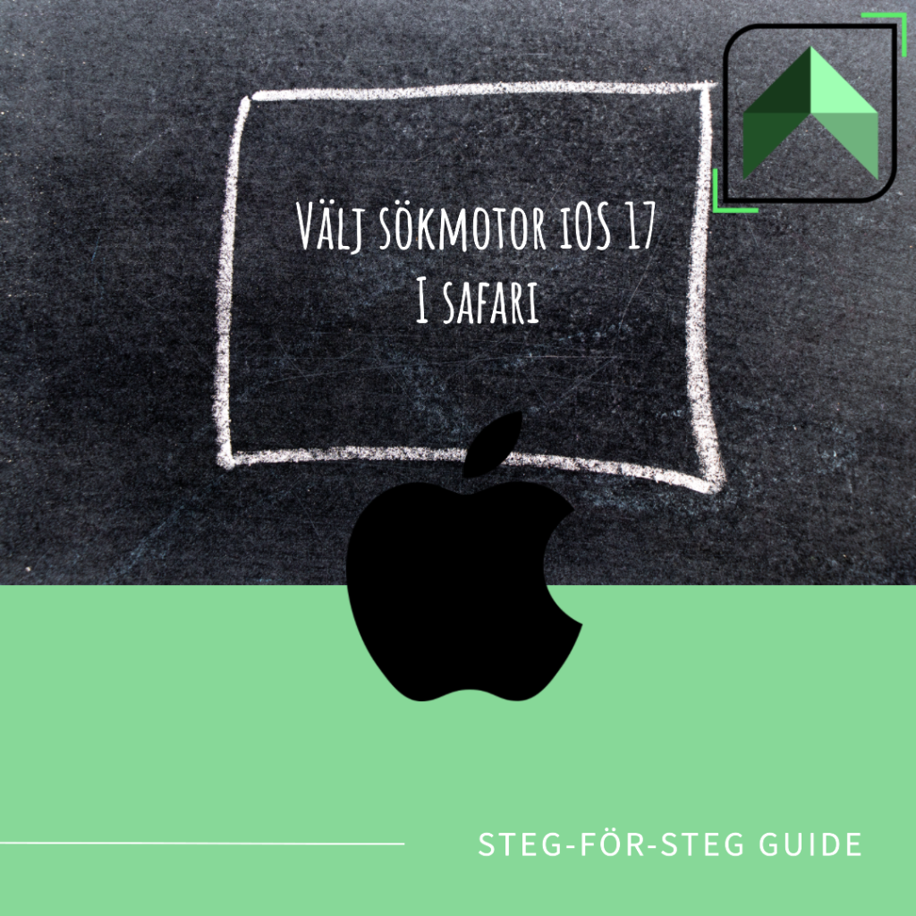 Välj sökmotor iOS 17 I safari