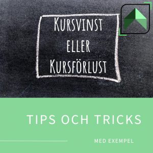 Kursvinst eller Kursförlust