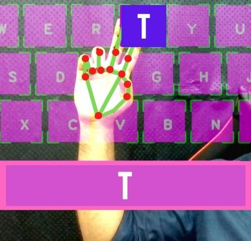 AI Virtual Keyboard CVZone