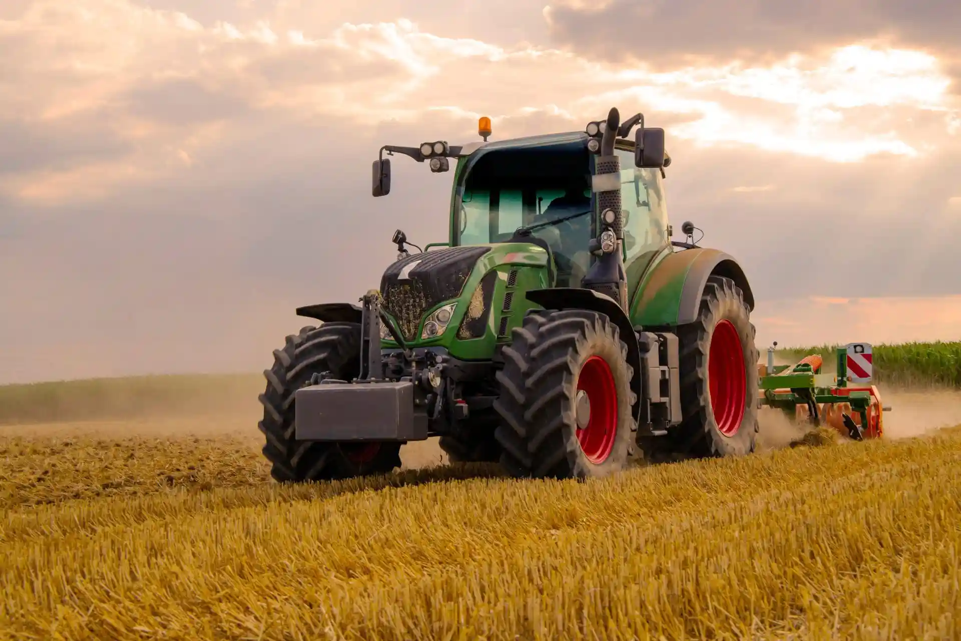 Armstöd traktor