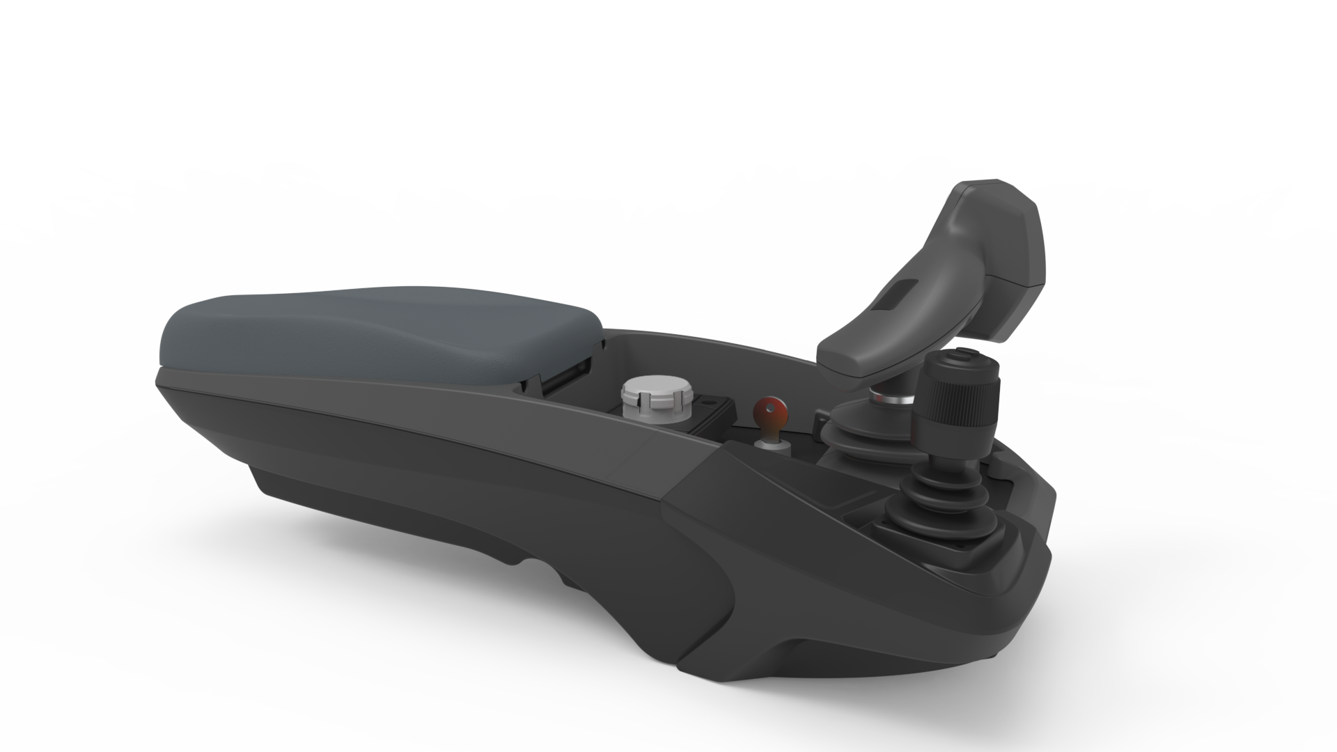AX400 armrest with joystick and side module
