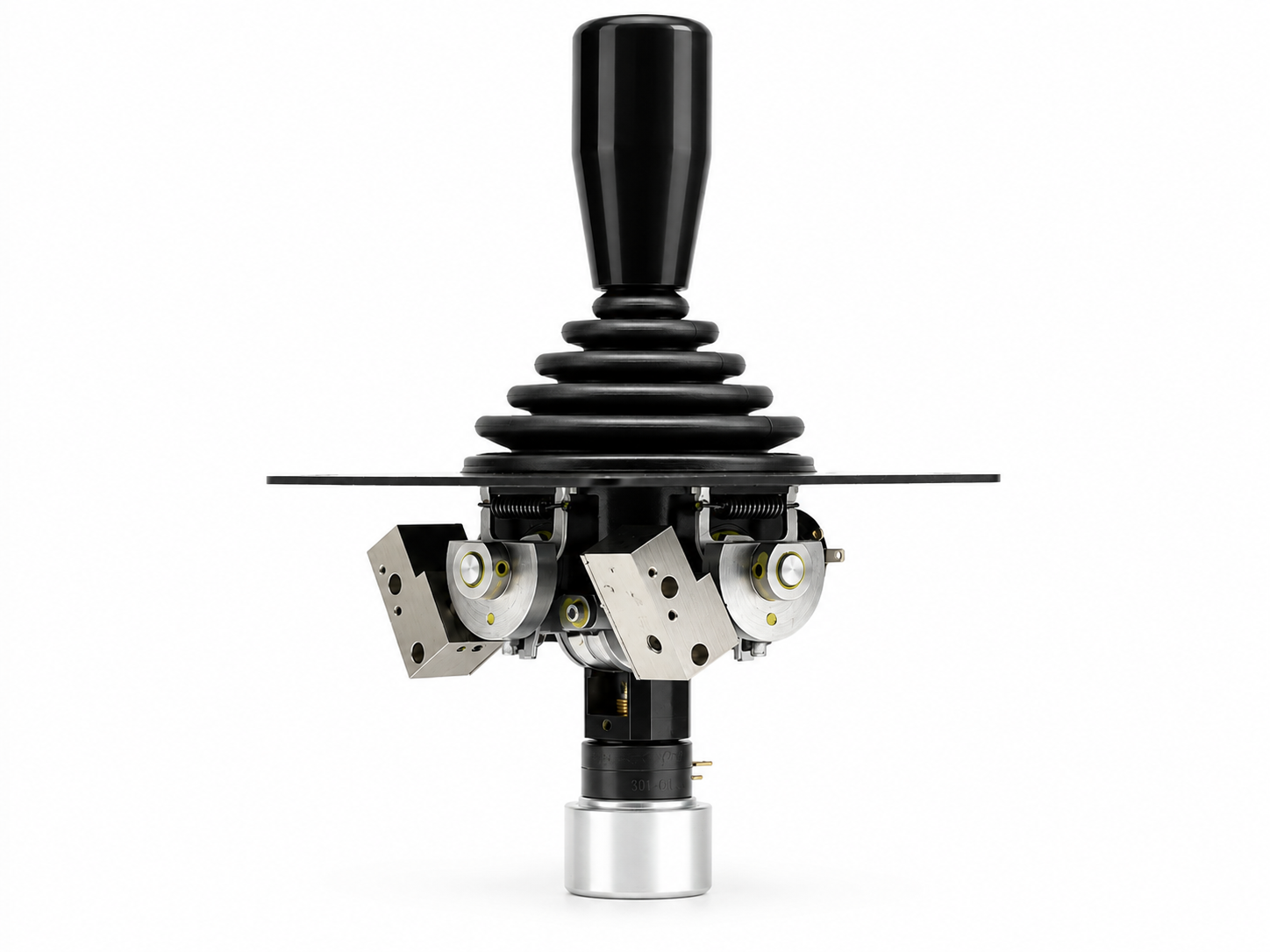 Fleraxlig industriell joystick för maskinstyrning