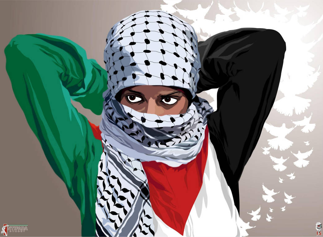 revolutionary woman intifada street by quadraro d5ljfpr pre