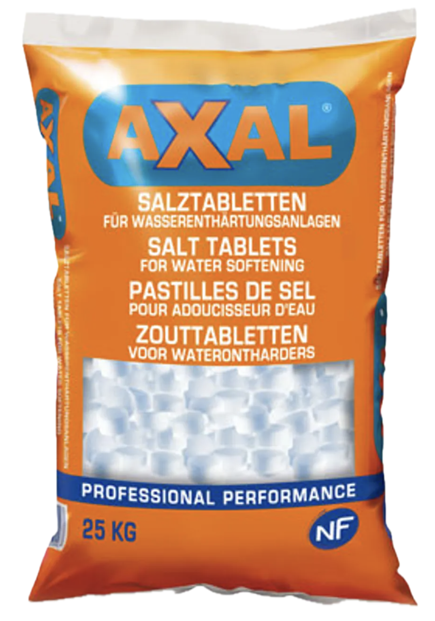 Sel AXAL 25 kg pour adoucisseur sel de qualité