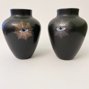 Vase noir mat