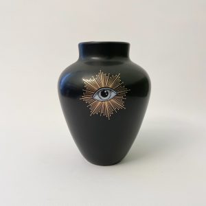 Vase noir mat