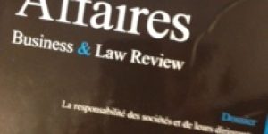 Publication du numéro de janvier 2023 dans la Revue du Droit des Affaires en Afrique (RDAA)