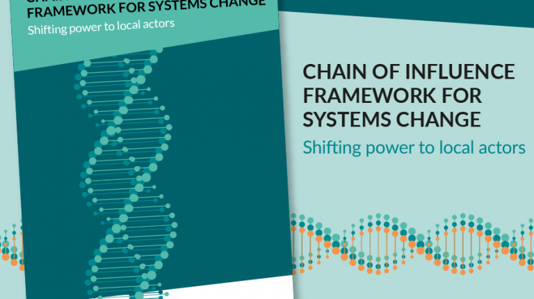 Chain of Influence Framework for Systems Change – Shifting Power to Local Actors