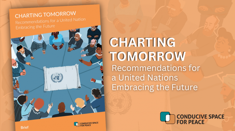 CHARTING TOMORROW Recommendations for a United Nations Embracing the Future