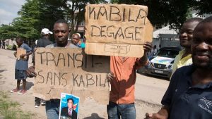 Manifestants à Kinshasa