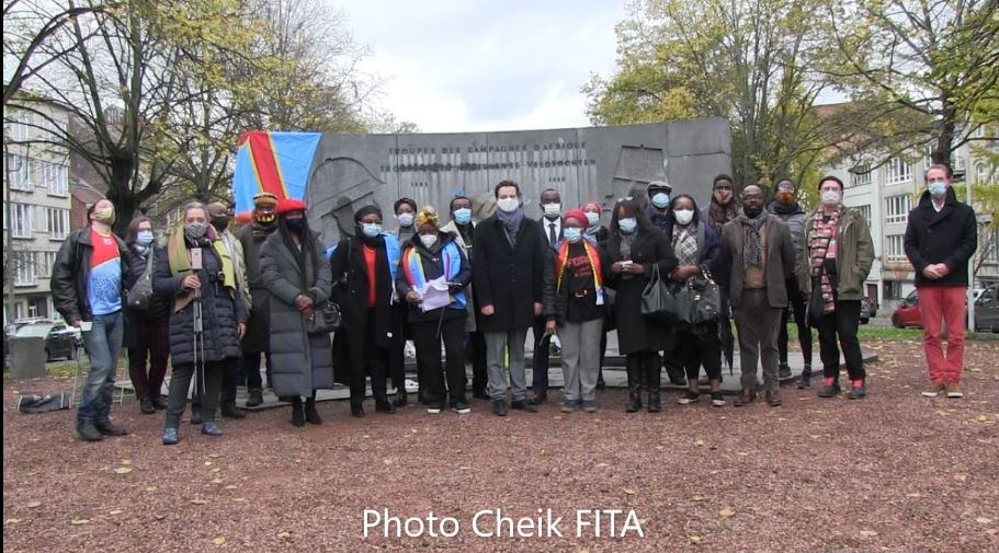 Bruxelles. Hommage aux Soldats congolais morts pour la Belgique en 14-18 & 40-45