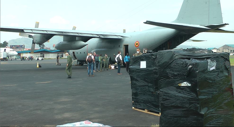 Aéroport de Goma, 2è convoi  de l’aide humanitaire de l’opération SOS Goma 2021