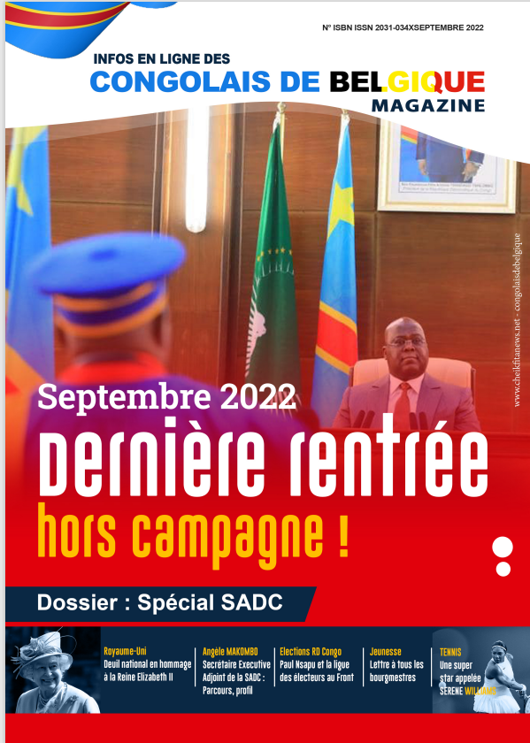 Vidéo. Annonce sortie Congolais de Belgique Magazine de sept. 2022